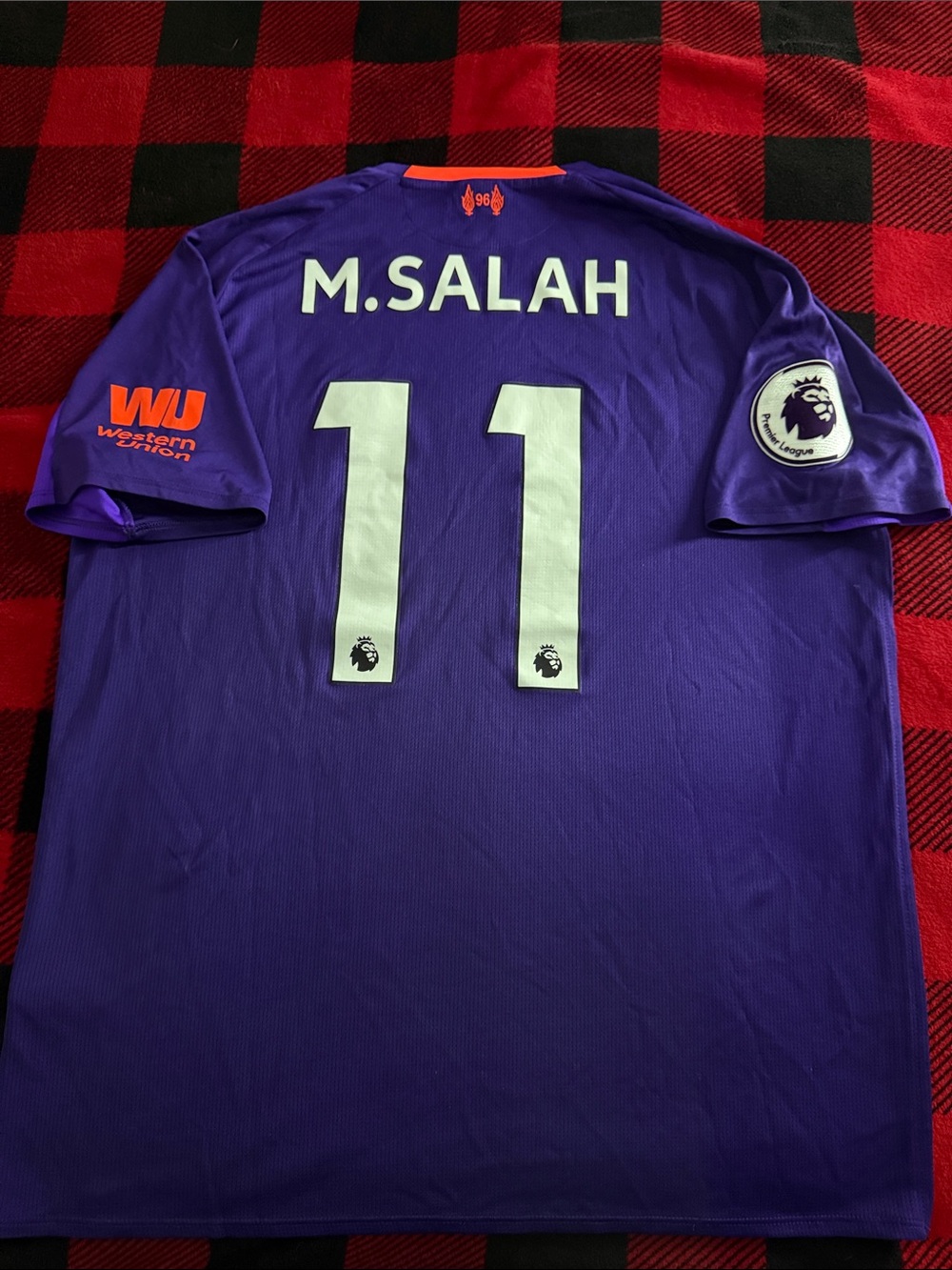 Liverpool FC #11 Mohamed Salah 2018-19 New Balance Away Premier League Jersey